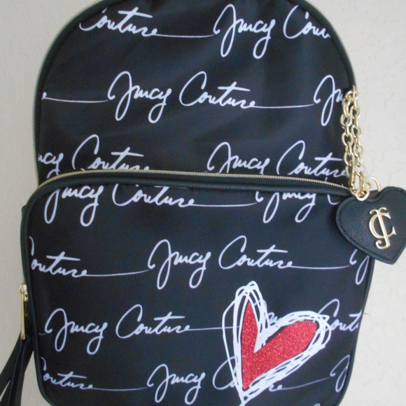 Juicy Couture Handbags - Juicy Couture Backpack love letter graphic NEW!